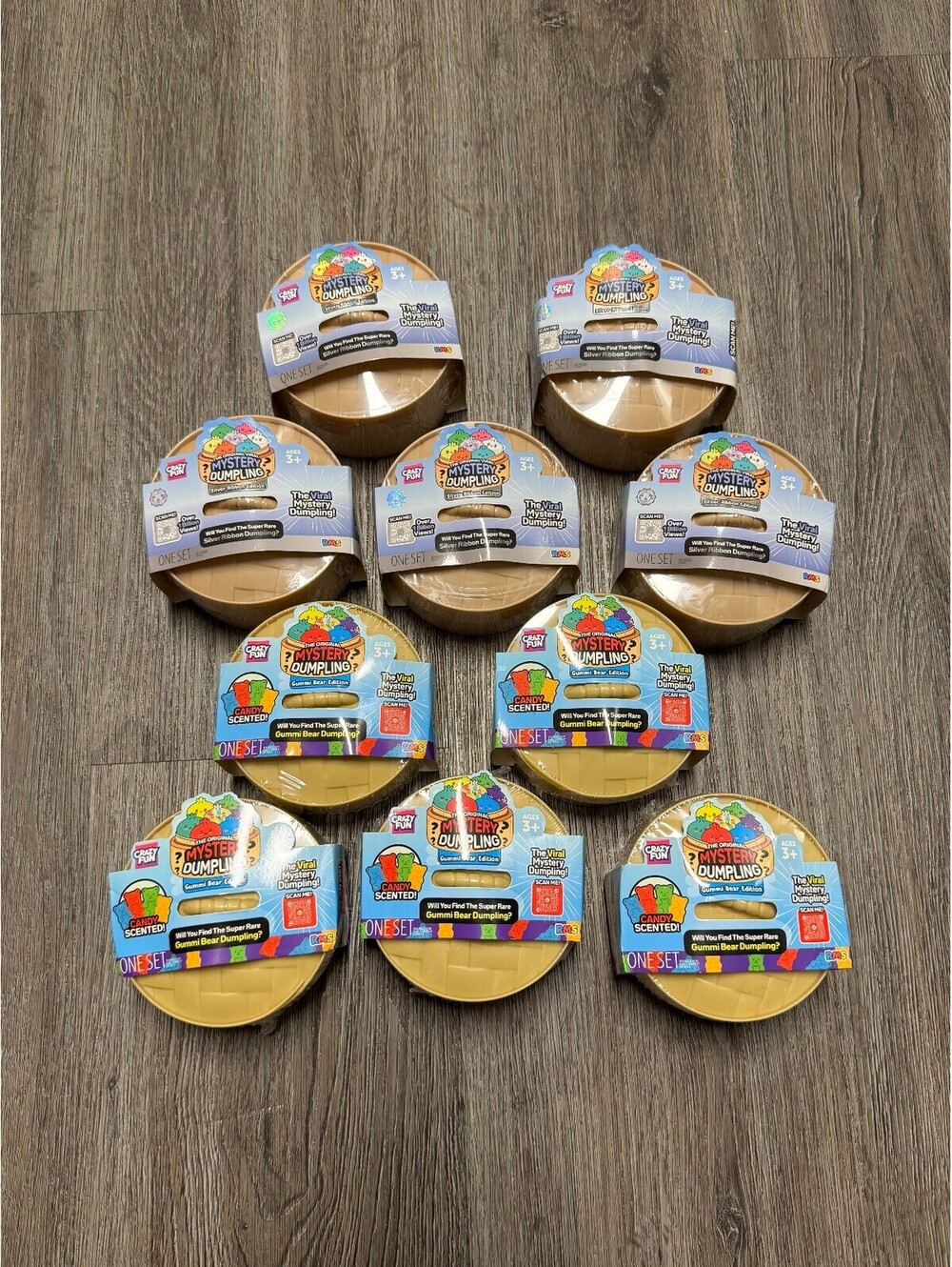 10x Crazy Fun RMS The Original Mystery Dumpling - Gummi Bear/Silver Ribbon